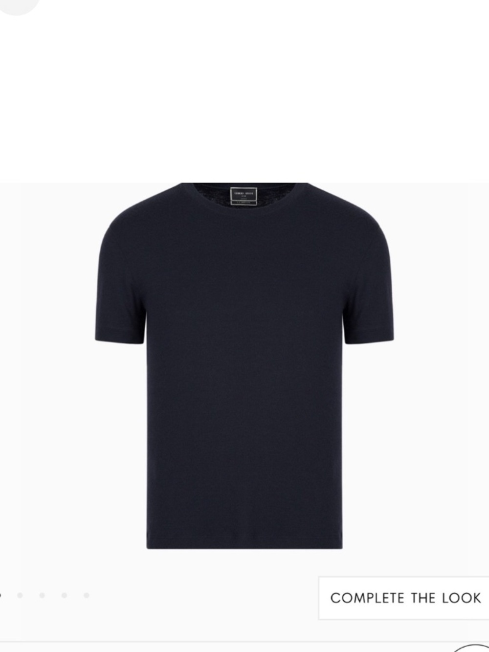 GIORGIO ARMANI Short - Sleeve Cashmere Icon Jumper  Size : 36